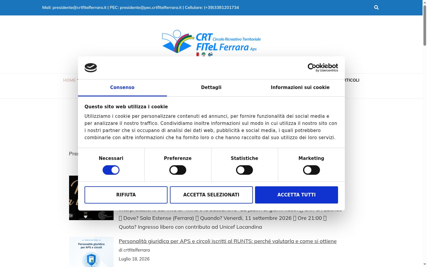 Snimka zaslona bannera za privolu prikazanog prije bilo kakve interakcije