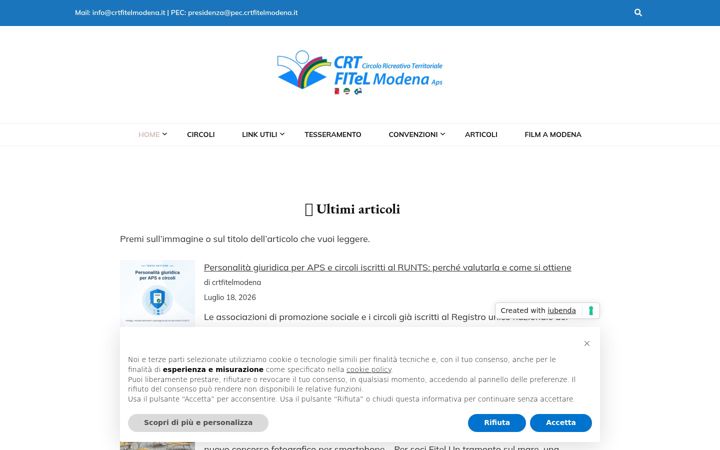 Skjámynd af crtfitelmodena.it
