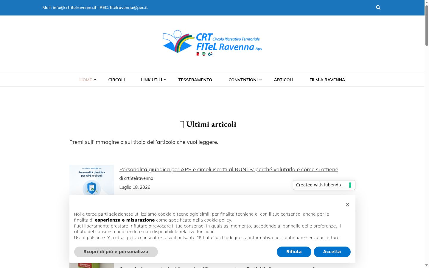 Snimka zaslona bannera za privolu prikazanog prije bilo kakve interakcije