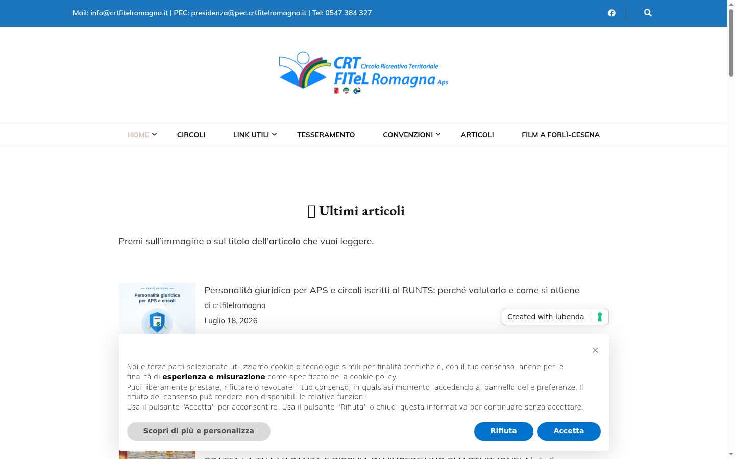 Snimka zaslona bannera za privolu prikazanog prije bilo kakve interakcije
