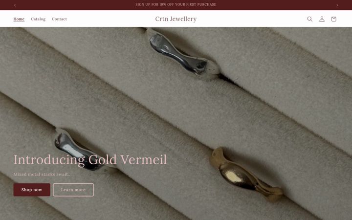 Screenshot ta' crtnjewellery.co.uk