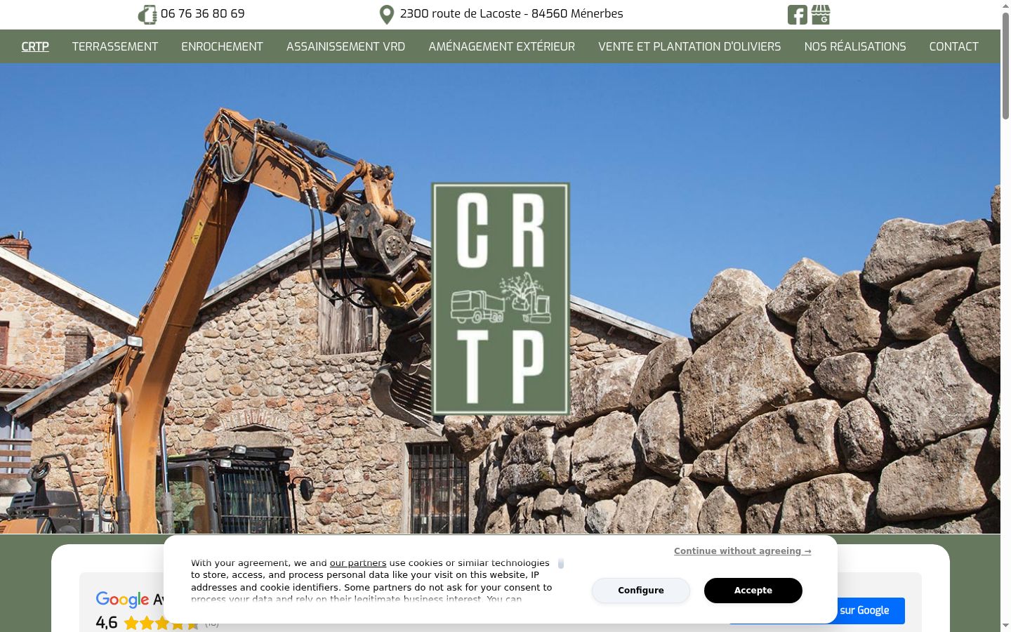 Screenshot tal-banner tal-kunsens muri qabel kwalunkwe interazzjoni