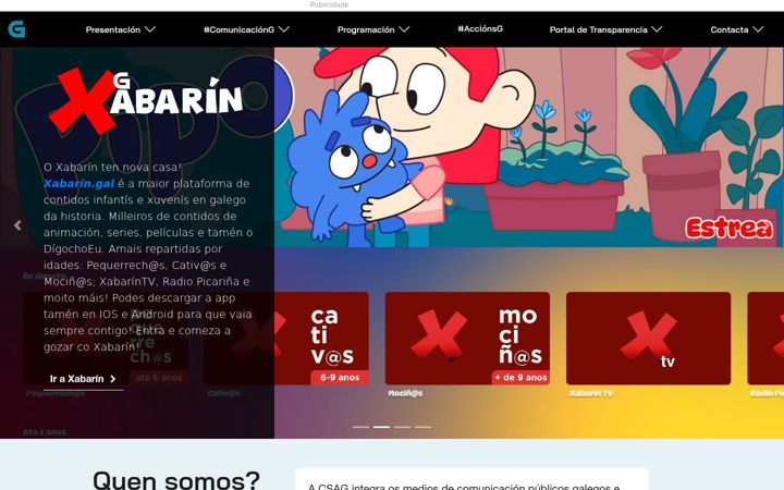 Captura de pantalla de crtvg.es