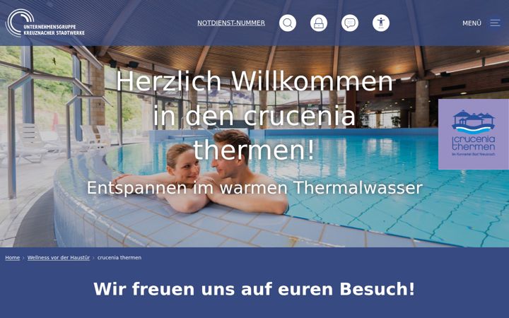 Screenshot of crucenia-thermen.de