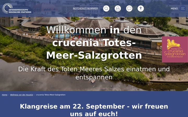 Screenshot of crucenia-totes-meer-salzgrotten.de