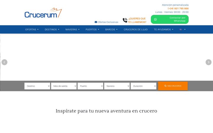 Ekraanipilt saidist crucerum.com