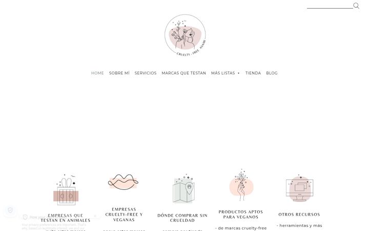Screenshot of crueltyfreeasami.info
