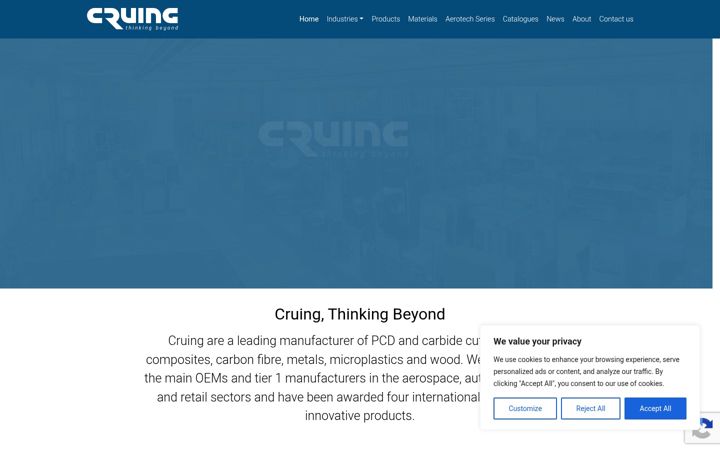 Screenshot of cruing.co.uk