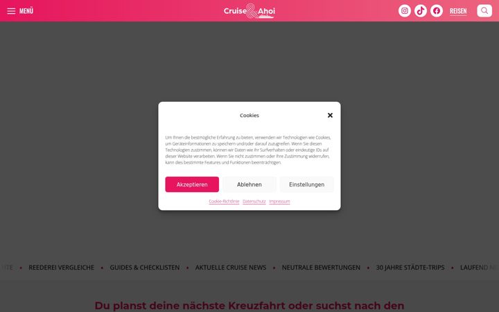 Screenshot of cruise-ahoi.de