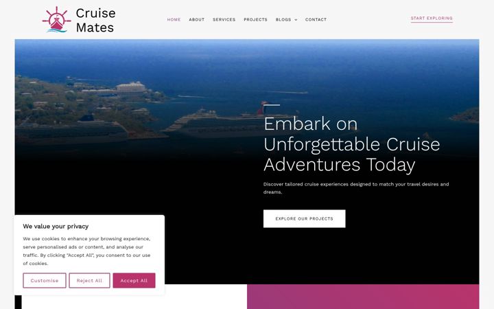 Screenshot of cruise-mates.co.uk