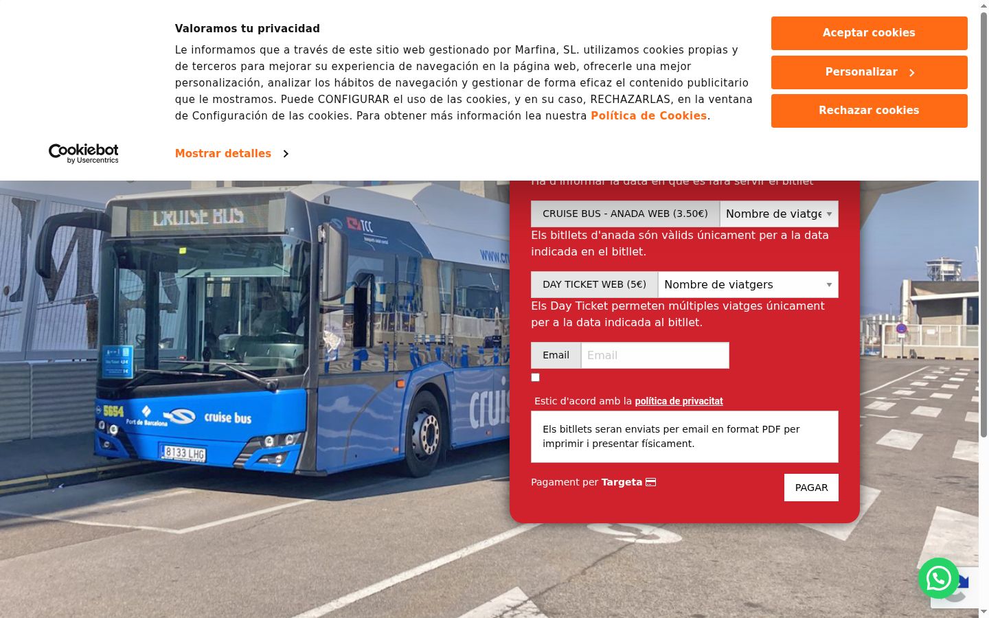 Captură de ecran a bannerului de consimțământ afișat înainte de orice interacțiune