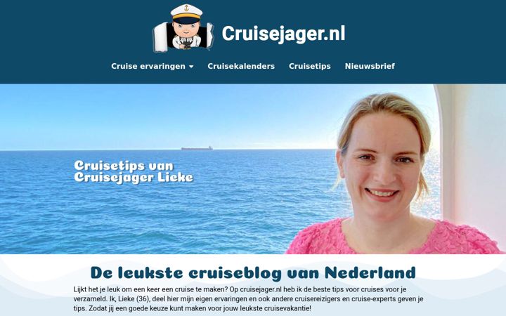 Zrzut ekranu cruisejager.nl