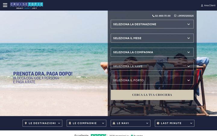 Screenshot of cruisetopic.it