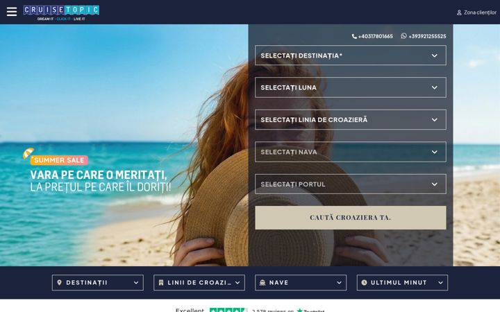 Screenshot of cruisetopic.ro