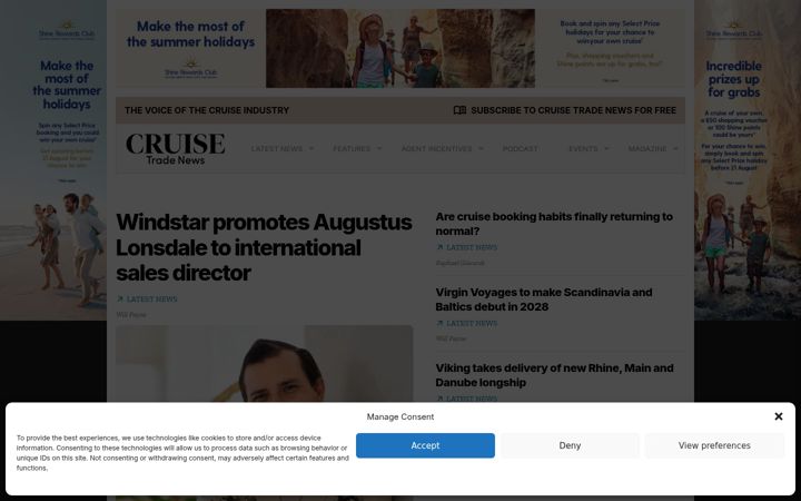Screenshot of cruisetradenews.com