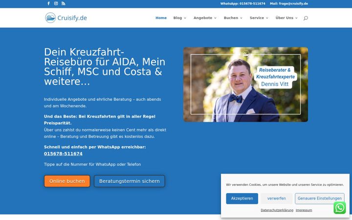 Screenshot of cruisify.de