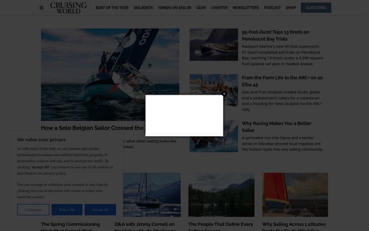 Screenshot of cruisingworld.com