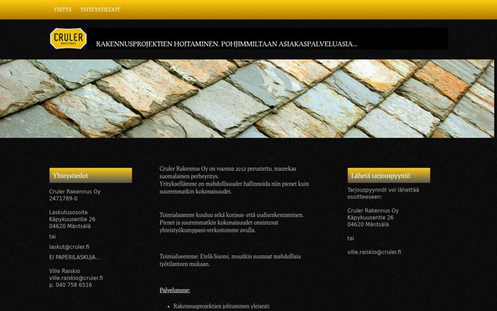 Screenshot of cruler.fi