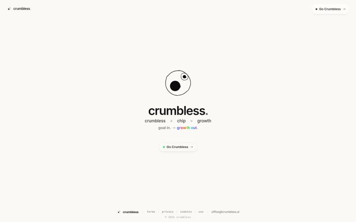 Skærmbillede af crumbless.ai