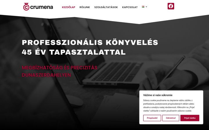 Screenshot of crumenads.com
