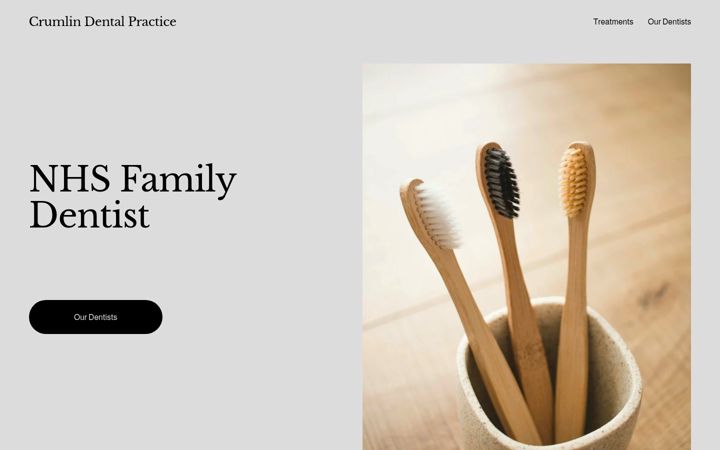 Screenshot of crumlin-dentalpractice.co.uk