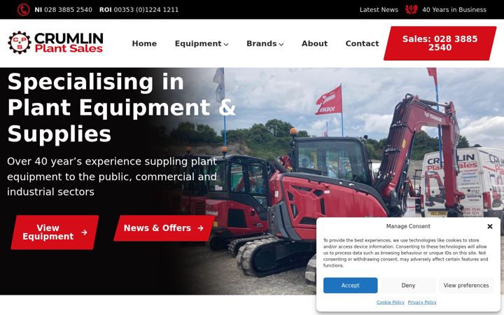 Screenshot of crumlinplantsales.com