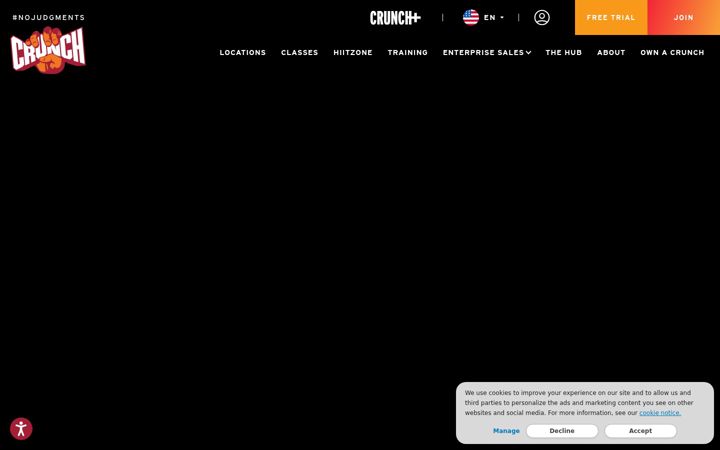 Screenshot of crunch.com