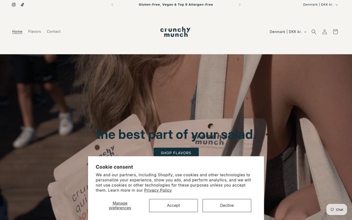 Screenshot of crunchymunch.co