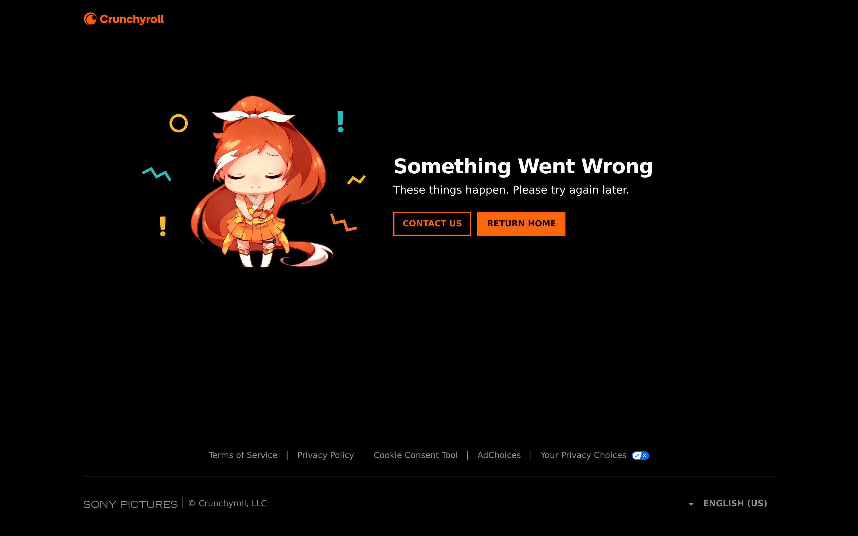 Screenshot of crunchyroll.com