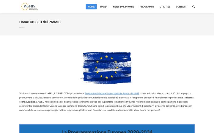 Screenshot of cruseu-promis.eu