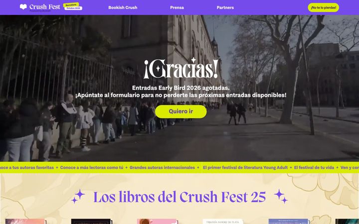 Screenshot of crushfest.es