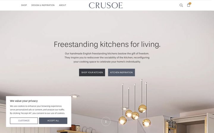 Screenshot di crusoe.co.uk