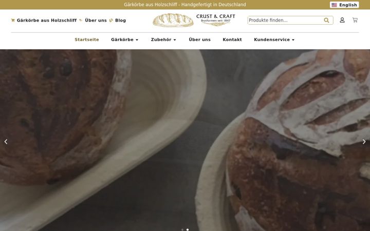 Screenshot of crustandcraft.de