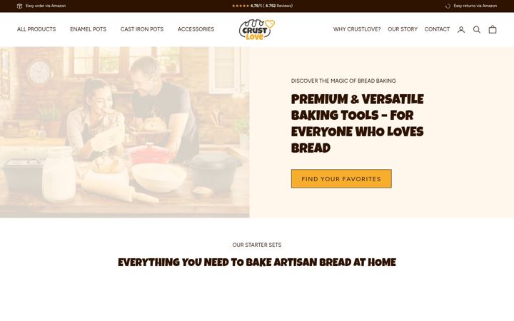 Screenshot of crustlove.com