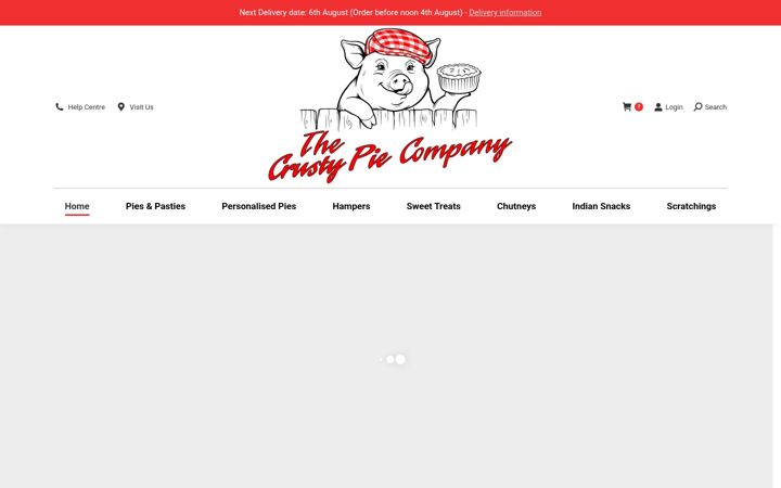 Screenshot di crustypie.co.uk