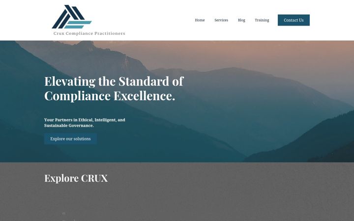 Snímek obrazovky cruxcompliance.co.za
