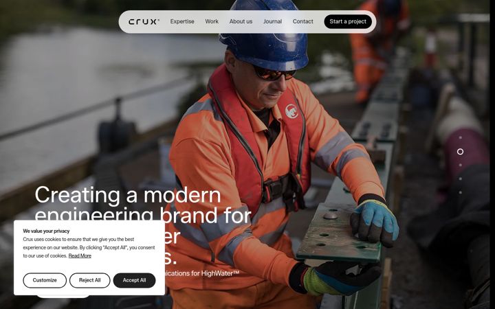 Screenshot di cruxdesignagency.co.uk