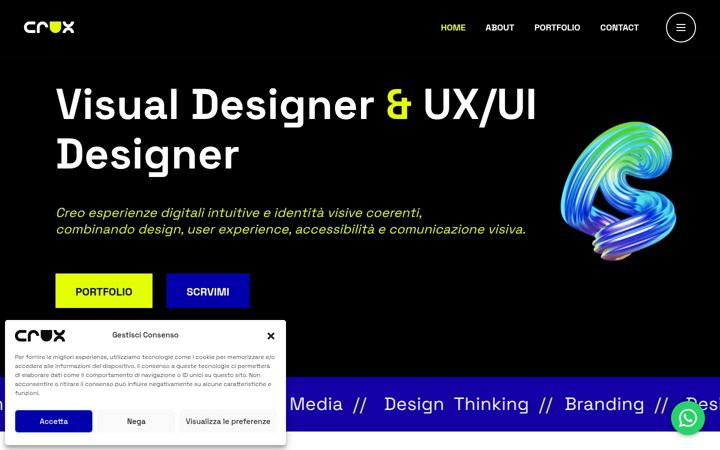 Screenshot of cruxdesigner.it