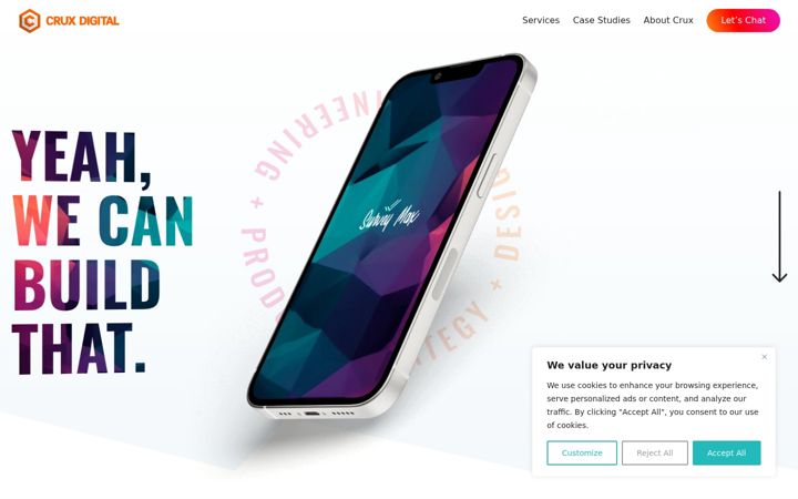 Screenshot of cruxdigital.com