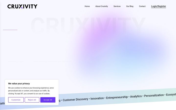 Screenshot of cruxivity.com