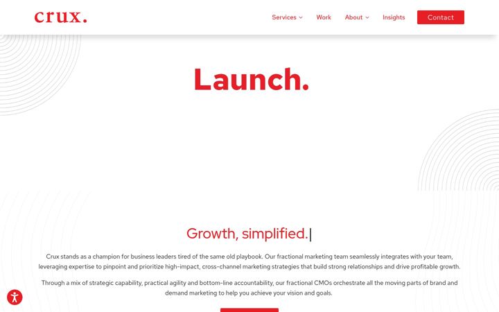 Screenshot of cruxkc.com