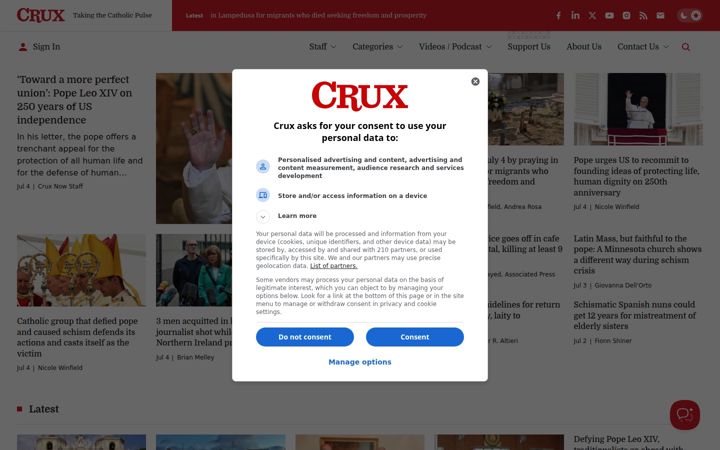 Snímek obrazovky cruxnow.com