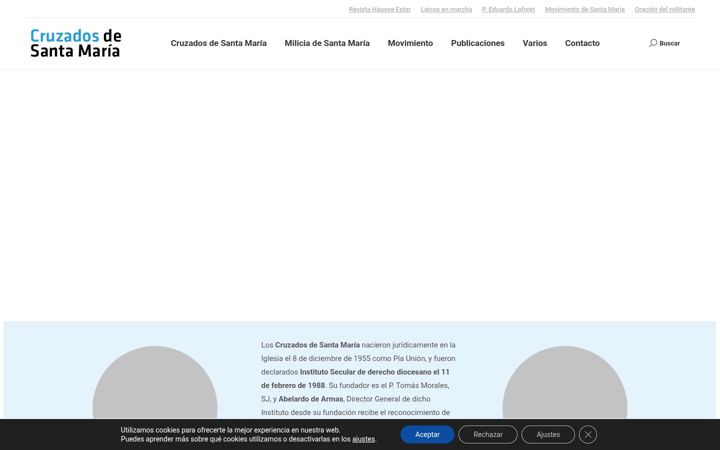 Ekrano kopija cruzadosdesantamaria.es