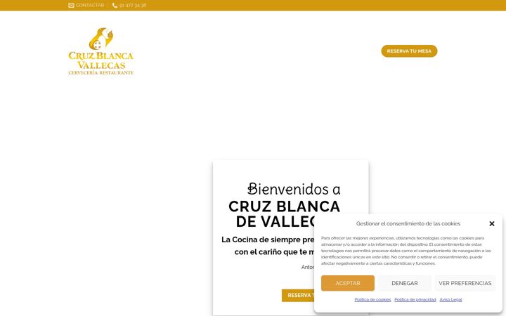 Screenshot of cruzblancavallecas.com