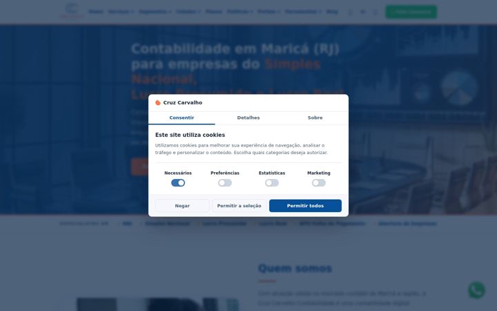 Captura de pantalla de cruzcarvalho.com.br