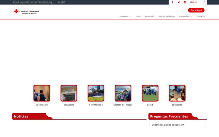 Screenshot του cruzrojaboyaca.org.co