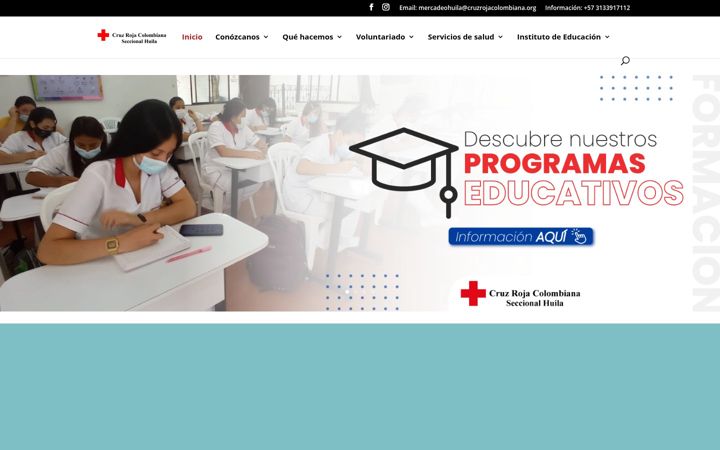 Screenshot of cruzrojahuila.org