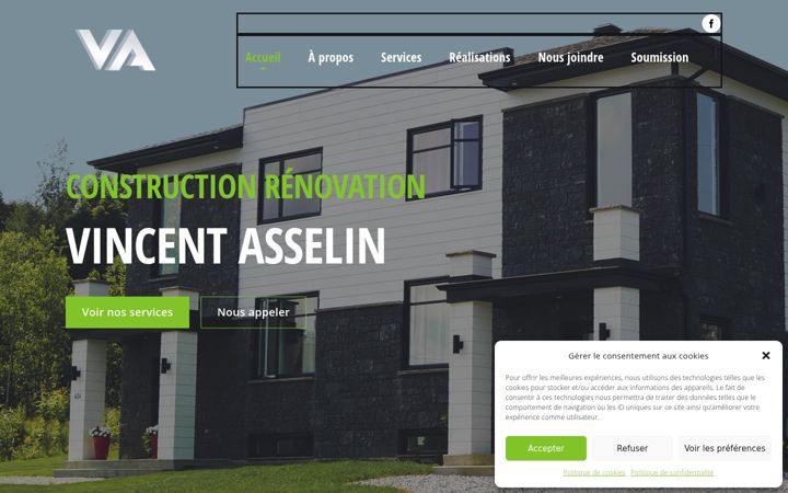 Screenshot of crvasselin.com