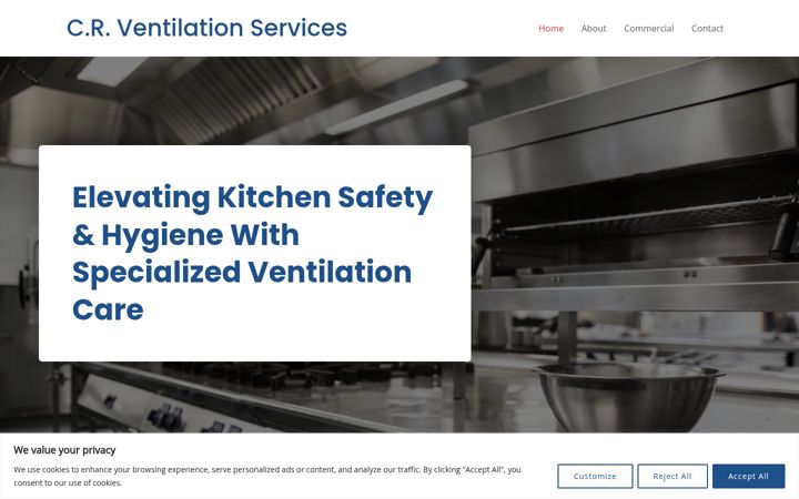 Screenshot di crventilationservices.co.uk