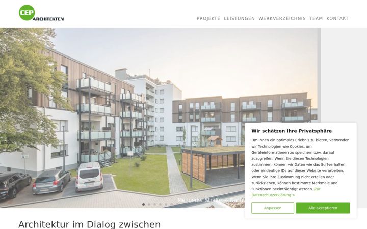 Screenshot of crw-architekten.de